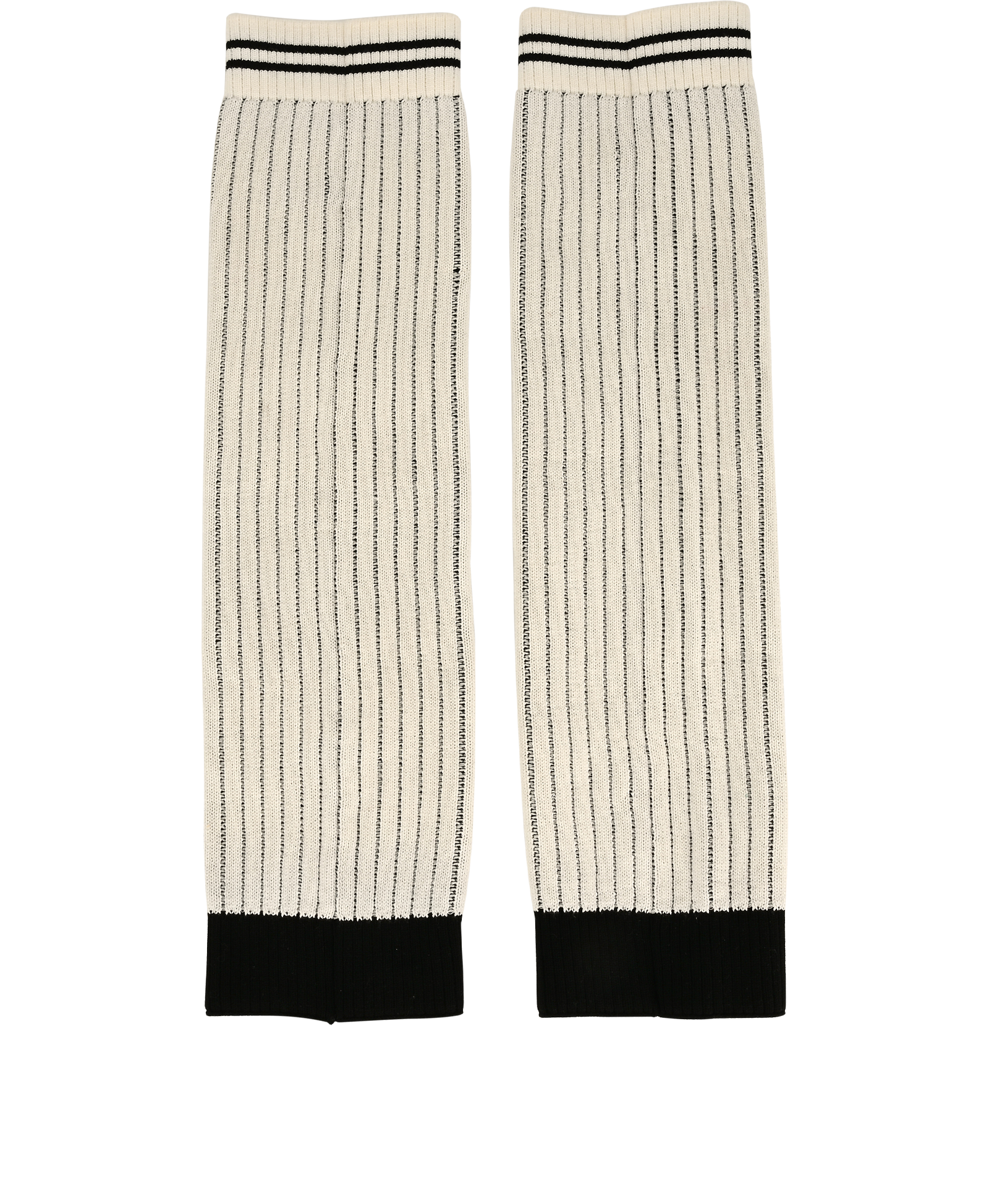 Chanel Logo Leg Warmers, &pound;320, Accessories, Black/White, Viscose, Back view